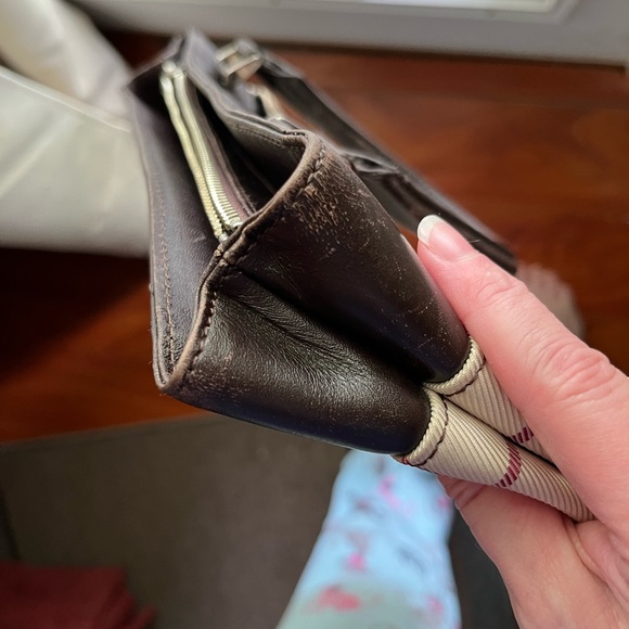 Burberry Nova Check Leather Trim Square Bag - Picture 7 of 16